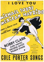 I Love You Sheet Music Cole Porter Michael Todd&#39;s Mexican Hayride - £2.89 GBP