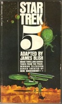 Star Trek 5 Paperback Book James Blish 1975 Bantam FINE- - £2.81 GBP