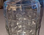 Vintage Glass Jug, Bottle Embossed Checkered 6 Gallon Very Heavy, Nice C... - $118.79