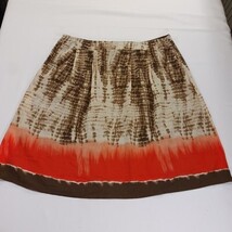 CJ Banks by Christopher & Banks Women's Sz 20W Brown/Orange A-Line Pull-On Skirt image 14