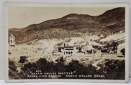 Death Valley California RPPC Death Valley Scotty&#39;s Photo Postcard B8 - £11.95 GBP