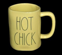 RAE DUNN Bright Yellow &quot;HOT CHICK&quot; Coffee Mug New HTF - $24.99