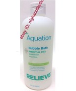 1 Bottle Aquation RELIEVE WILD EUCALYPTUS Shea Bu &amp; Aloe Ve Bubble Bath ... - $15.83