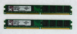 Kingston 4GB(2x2GB) Desktop KVR800D2N5K2/4G DDR2-800 Tested - £24.70 GBP