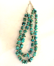 Turquoise Nugget Necklace - Sterling Findings - $88.11