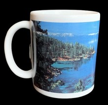 Vtg Lake Tahoe Coffee Mug Landscape Mountains Tea Cup Souvenir Californi... - £7.78 GBP