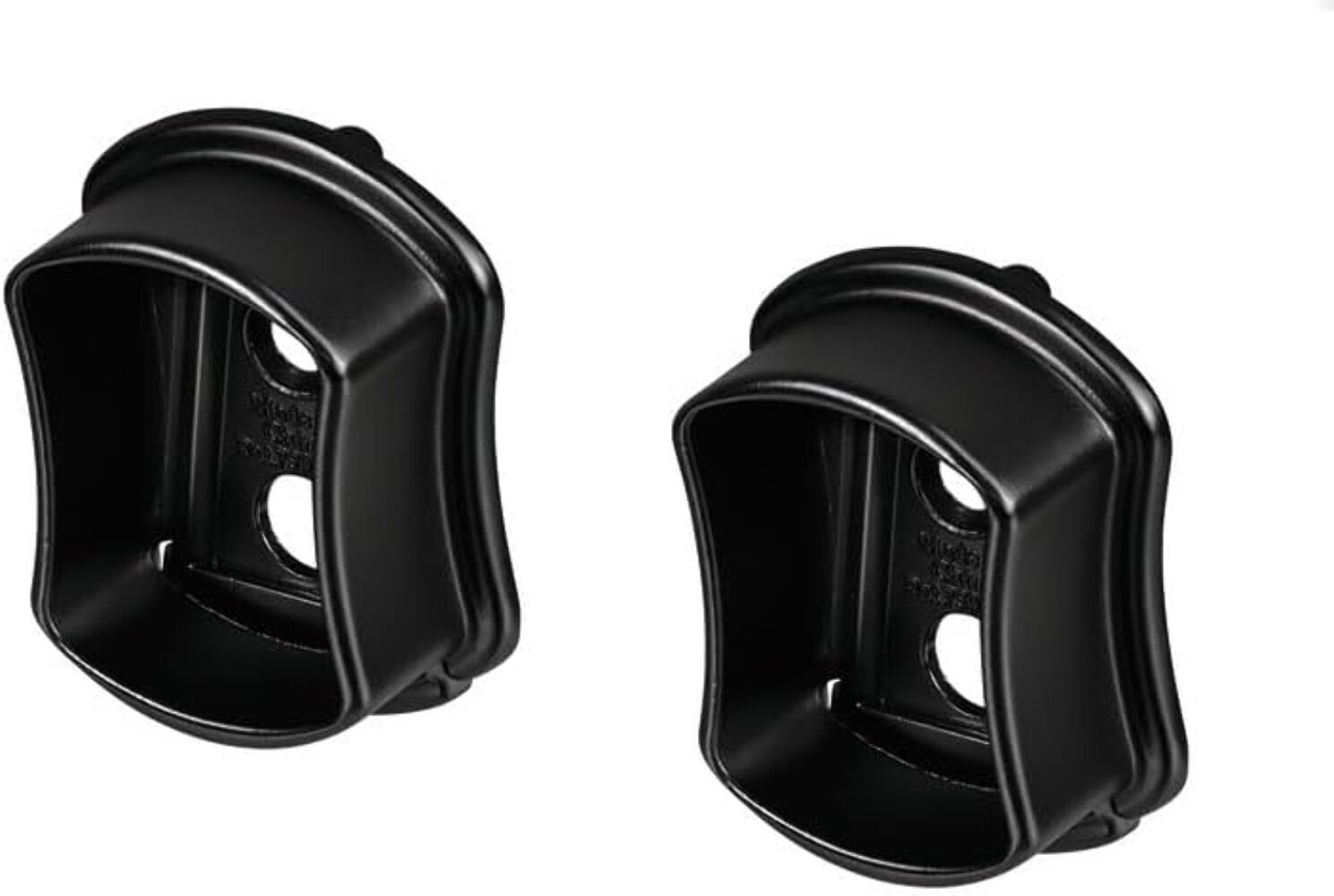 TAG Hardware 1 Pair Wardrobe Tube Closet Concave Shaped End Caps Support... - $12.90