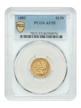 1883 $2.50 PCGS AU55 - $5,856.38