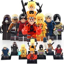 8Pcs/set Naruto Minato Kabuto The Hokage Orochimaru Killer Bee Minifigures Toys - £14.93 GBP