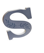 Letter S White Wood 8 Inches 8 Inches Tall - £21.83 GBP