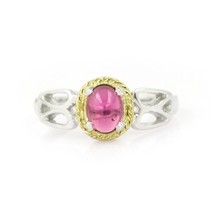 Pink Tourmaline , Pink Tourmaline Handcrafted Ring , Pink Tourmaline Sil... - £50.99 GBP