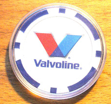 (1) Valvoline Poker Chip Golf Ball Marker - Blue - £6.33 GBP
