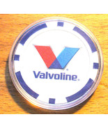 (1) Valvoline Poker Chip Golf Ball Marker - Blue - £6.23 GBP