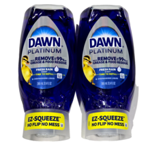 2 Pack Dawn Platinum Fresh Rain Scent Ez Squeeze Dishwashing Liquid 12.4oz - $444.79 MXN