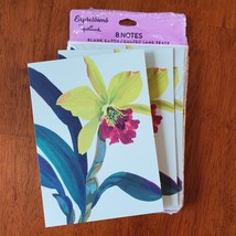 Blank Notecards, Hallmark Expressions Note Cards, set of 8, Yellow Iris Flower