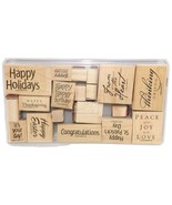 Stampin Up Rubber Stamps ALL YEAR CHEER HAPPY BIRTHDAY Holidays Peace Ea... - $526.23 MXN