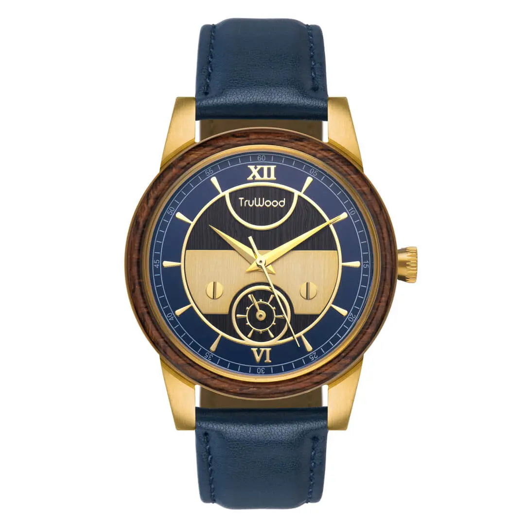 Columbus | Leather Strap Watch - Explore in Style! - 100% Natural Black ... - $350.10