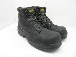Dakota Men&#39;s 6&#39;&#39; 877 Steel Toe Steel Plate Work Boots Black Leather Size 10M - £44.51 GBP