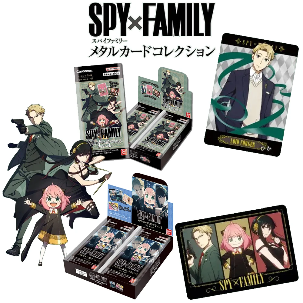Bandai Spy X Family Cards Japan Genuine Metal Collector Card Collector&#39;S... - £14.68 GBP+