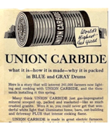 1922 Union Carbide Oil and Gas XL Advertisement Industrial 12.5 x 5.25&quot; - $376.02 MXN