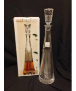Fifth Avenue Crystal 24% Lead Crystal Decanter Tall 20 oz &quot;Bracelet&quot; 16 ... - $38.56