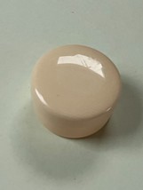 Vintage Small Cream Thin Celluloid Plastic Pill Box - 5/8th’s inches high x 1 an - $10.21