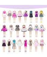 48 PC MYSTERY Clothes Doll Fashion Wear Clothing Outfits Dress up Gown S... - $133.07 MXN