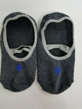 yoga and pilates Socks by inversion Studios grey with blue - $11.88