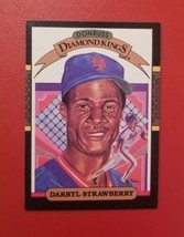 1987 Donruss Darryl Strawberry Diamond Kings #4 New York  Mets FREE SHIPPING - £1.42 GBP