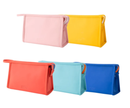 L.O.V.E. Womens Multicolor Cosmetic Water Resistant Travel Bag 6&quot; x 9&quot;x 3&quot; - £8.01 GBP