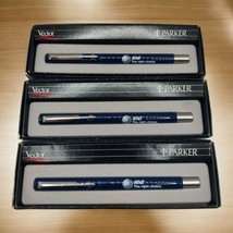 Vintage Parker Vector Roller Ball Pens with Advertising AT&amp;T 1984 Bundle... - £45.36 GBP