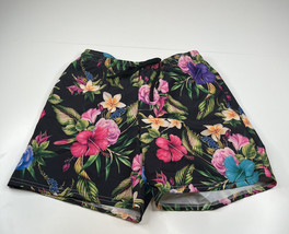 Vapor 95 NWOT Men’s size 28 black tropical floral lined swim trunks R8 - £21.01 GBP