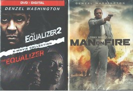 Denzel Washington Combo: Equalizer 1-2+ Man On Fire- Action Thrillers- New Dvd&#39;s - £21.13 GBP