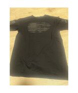 Grunt Style Mens Black Distressed American Flag Graphic T-Shirt Medium M - $21.78