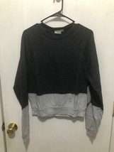 NWT Zella Dip Dye Sweatshirt Women&#39;s Pullover Style Grey SZ XS Retails $69 - $19.79