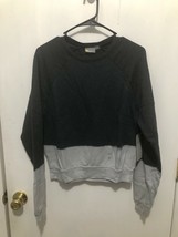 NWT Zella Dip Dye Sweatshirt Women&#39;s Pullover Style Grey SZ XS Retails $69 - £14.98 GBP