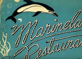 Marineland Restaurant Menu Palos Verde California 1960 - £211.61 GBP