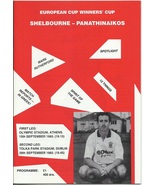 SHELBOURNE – PANATHINAIKOS 1993-1994 EUROPEAN CUP WINNERS MATCH PROGRAM ... - £6.28 GBP