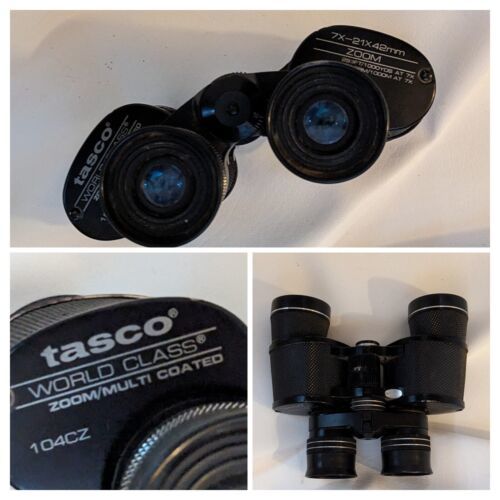 Primary image for Tasco World Class Zoom Multi Coated 104 CZ Binoculars 7x  21 42mm Black Japan