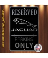 JAGUAR Classy Parking only 8&quot;x12&quot; Brushed Aluminum and translucent Black... - £15.36 GBP