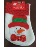 Christmas Snowman Mini Stockings 6in X 4in-1pk of 2pcs-Brand New-SHIPS N... - €9,48 EUR
