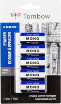 57321 MONO Eraser, White, Small, 5-Pack. Cleanly Removes Marks Without D... - $11.22 CAD