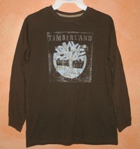 Timberland Long Sleeve Brown Shirt - Boys Size Large 16-18 - £14.17 GBP