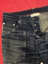 Raleigh Denim Work Jeans Sz 30 x 34 Signed Outside Pocket Selvedge Holes... - £35.50 GBP