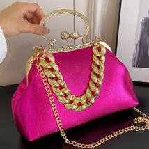 Luxury Women Gold Green Chain Messenger Bags PU Leather Shoulder Bags Sh... - $33.71+