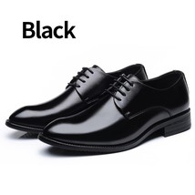 Brand Classic Man Pointed Toe Dress Shoes Mens Patent Leather Black Wedding Shoe - £61.63 GBP