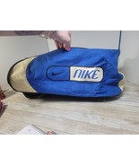Vintage 2001 Nike Duffel Bag Blue Black White Gym 23&quot; Athletic Travel Ca... - $29.99