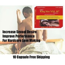 King Size XXL 10&quot; Sexual Health Care Herbal 10 Capsules For Male Free Sh... - £27.27 GBP