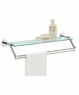 Neu Home Clear Towel Bar with Shelf 21.75 in. L Glass - £22.34 GBP