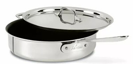 All-Clad D5 POLISHED NONSTICK 5-ply Stainless-Steel 3-Qt Saute Pan NO LID - $84.14